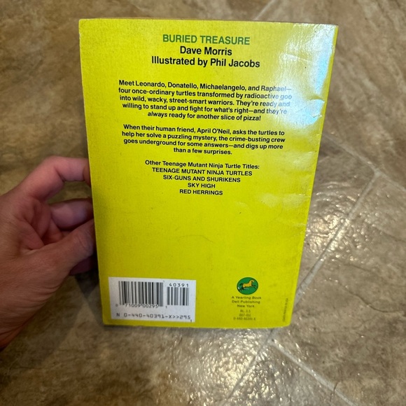 Vintage Teenage Mutant Ninja Turtles Buried Treasure by Dave Morris VTG 1990 - Picture 4 of 6